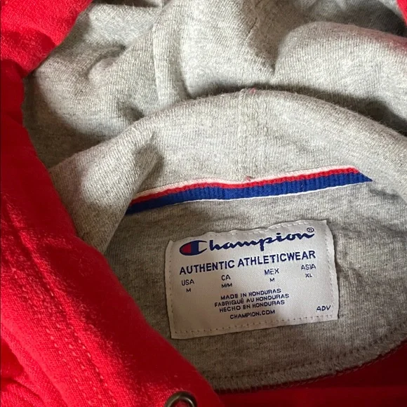 Men’s Red Champion Hoodie - Picture 2 of 2